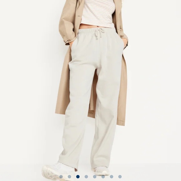 NWT OLD NAVY Extra High-Waisted Fleece Pants Color: WISH BONE - Picture 5 of 7